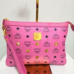 MCM Hot Pink Clutch Bag *RARE*